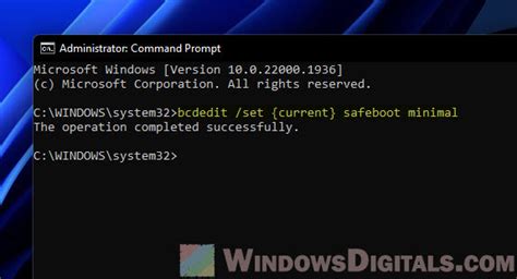 how to enable safe mode command prompt