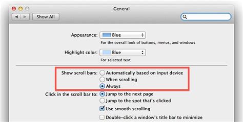How To Enable Scroll Bar In Mac