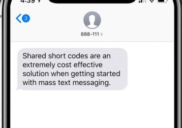 how to enable short code text messages on iphone