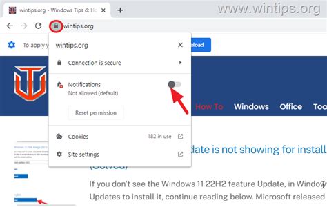 how to enable site notifications on chrome