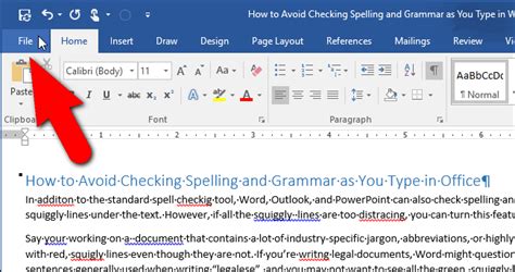 how to enable spell check in microsoft word