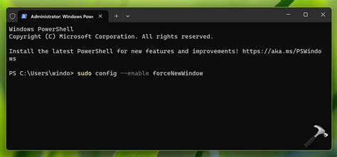 how to enable sudo in windows powershell