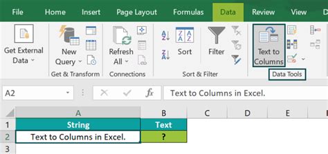 how to enable text to columns in excel