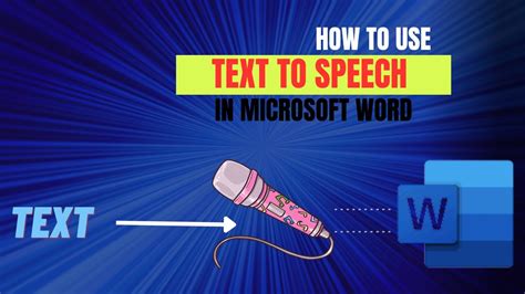 how to enable text to speech in word