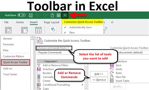 How To Enable The Toolbar In Excel