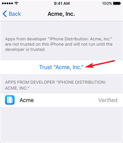 How To Enable Trusted App In Iphone