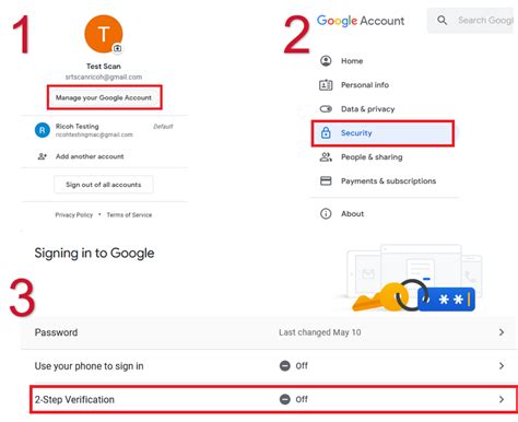 how to enable two factor authentication gmail