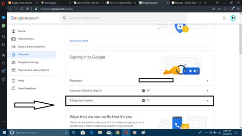 how to enable two step authentication gmail