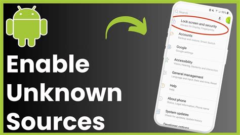 how to enable unknown sources on android 14