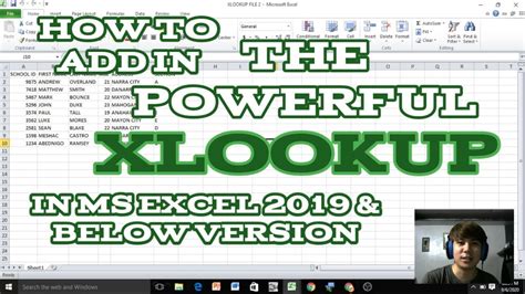 how to enable xlookup in excel
