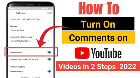 How To Enable Youtube Comment Section