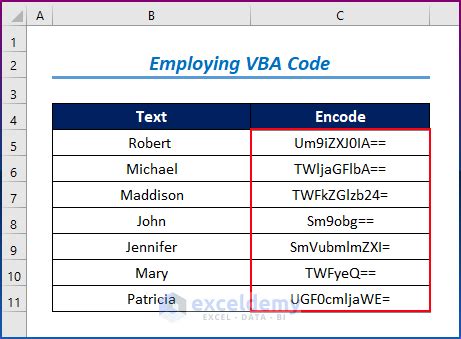 how to encode numbers in excel