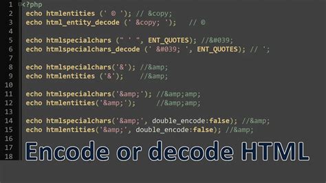 how to encode special characters in html