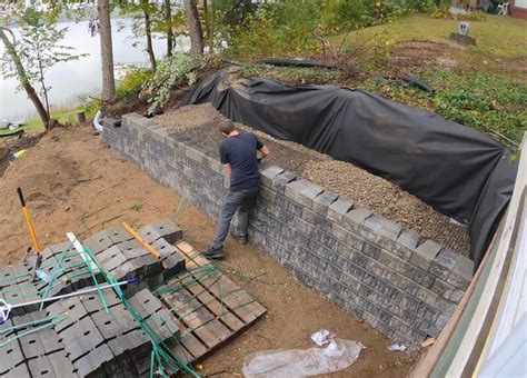How To End A Block Retaining Wall