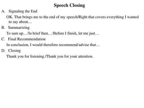 how to end a debate speech sample