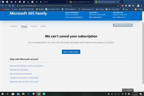 how to end free trial microsoft 365