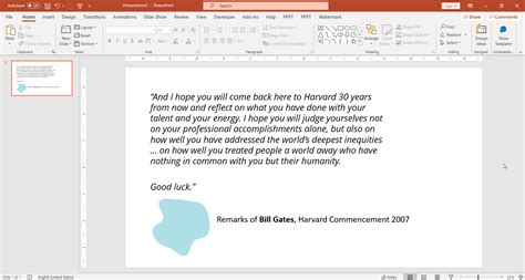 how to end presentation speech sample