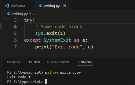 how to end your code in python