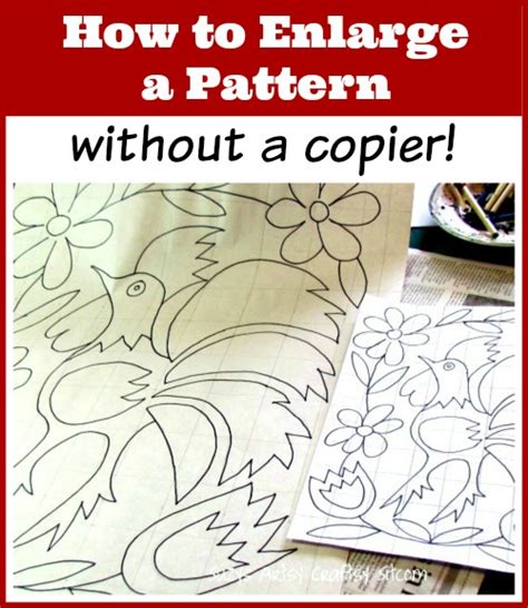 how to enlarge a pattern by hand pdf