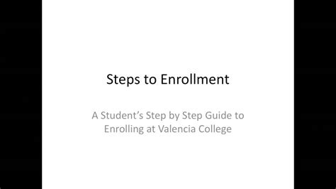 how to enroll in classes at valencia college