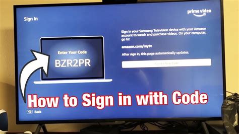 how to enter amazon tv code