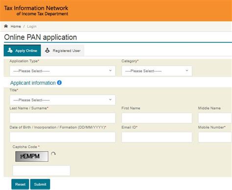 how to enter area code in pan application