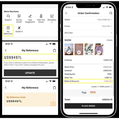 how to enter code in shein app