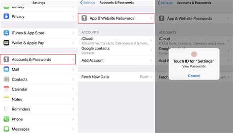 how to enter email password in iphone settings