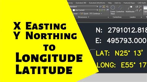 how to enter latitude and longitude coordinates in autocad