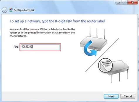 how to enter pin in wireless router settings