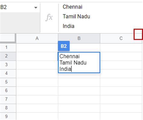 how to enter text in google sheets