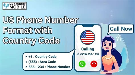 how to enter us mobile number with country code