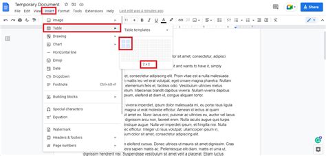 how to enumerate lines in google docs