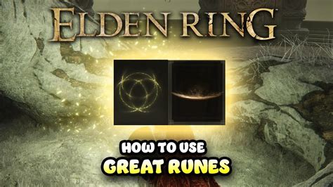 how to equip great runes elden ring tutorial