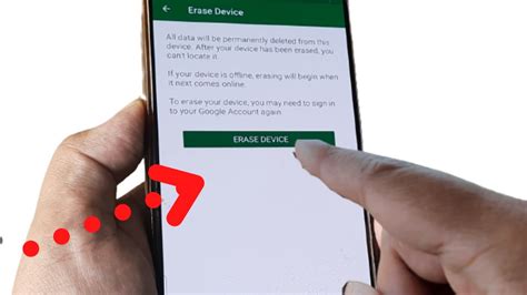 how to erase data from lost phone android