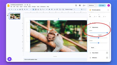 how to erase image background in google slides
