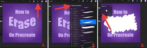 how to erase part of a picture in procreate