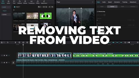 how to erase text from video capcut