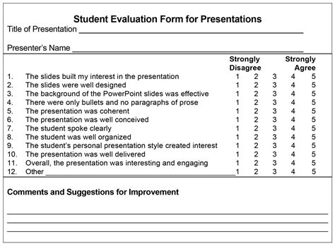 how to evaluate a presentation