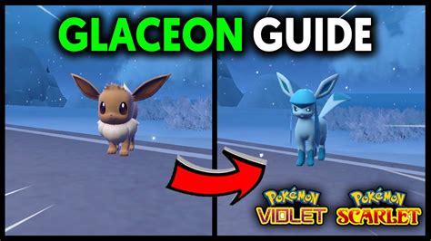 how to evolve eevee into glaceon pokemon let's go