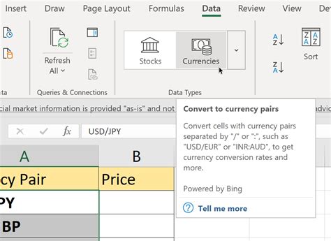 how to exchange data in excel
