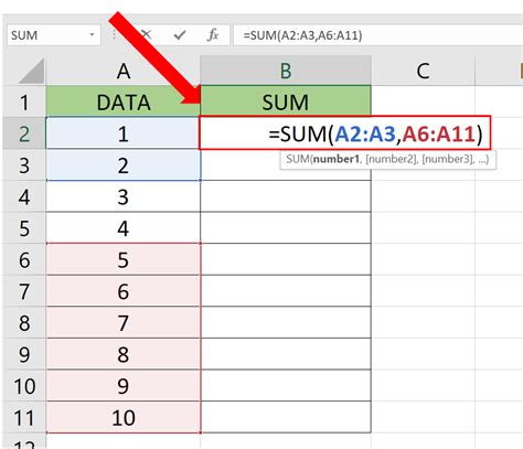 how to exclude rows from a formula in excel