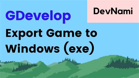 how to exe gdevelop
