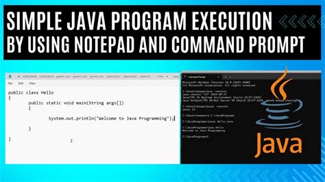 how to execute java program in notepad