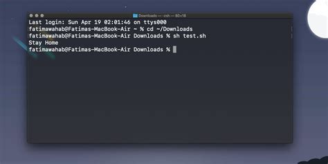 how to execute shell script macos