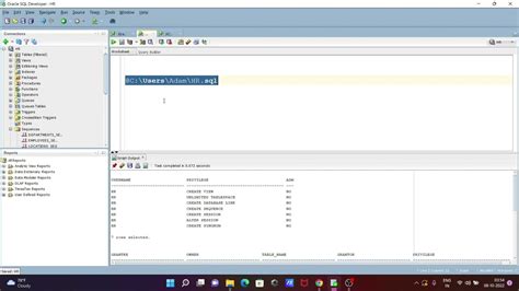how to execute sql file in oracle sql developer