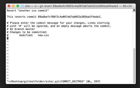 how to exit git commit in terminal