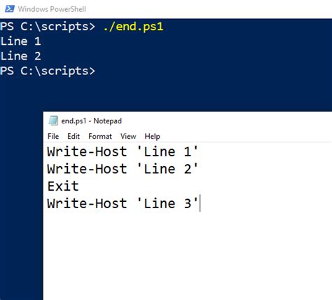 how to exit powershell session