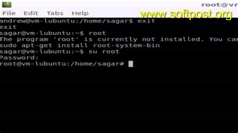 how to exit root in linux terminal