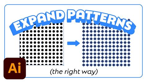 how to expand a pattern fill in illustrator